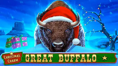 Great Buffalo Christmas Charm
